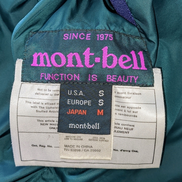 SOLD!Mountbel Vintag Reversible Down Puffer Jacket - Picture 7 of 8
